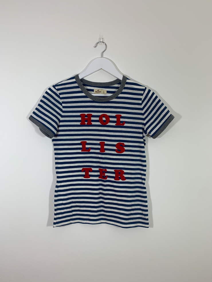 Hollister Stripe T Shirt (Small)