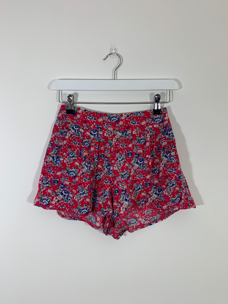 Floral Mini Shorts (Size 6)