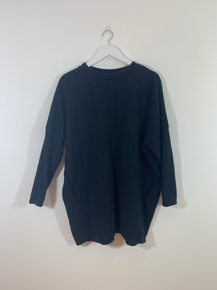 Black Long Sleeve Jumper Dress (Medium/Large)