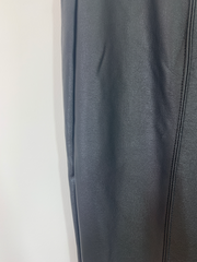 Black Faux Leather Leggings (Size 16)
