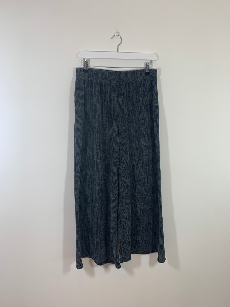 Grey Jersey Plisse Trousers (Size 12)