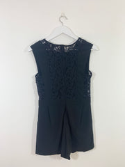 Black Lace Playsuit (Small)