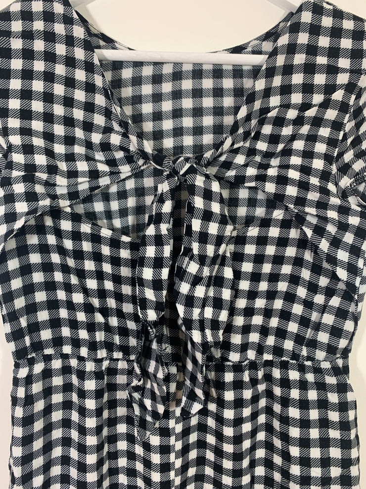 Gingham Dress with Tie Back (Size 12)