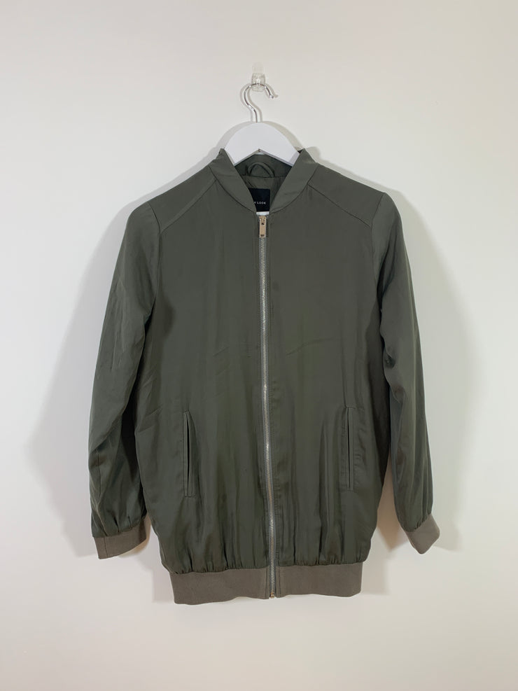 Kakhi Bomber Jacket (Size 8)