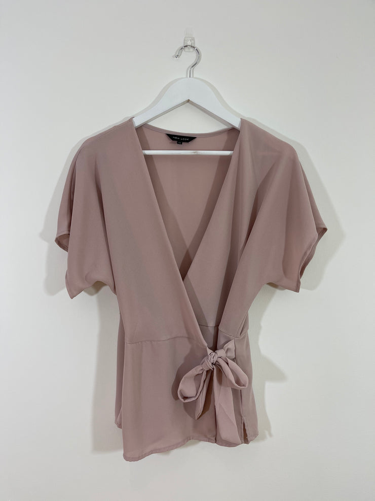 Blush Tie Shirt (Size 12)