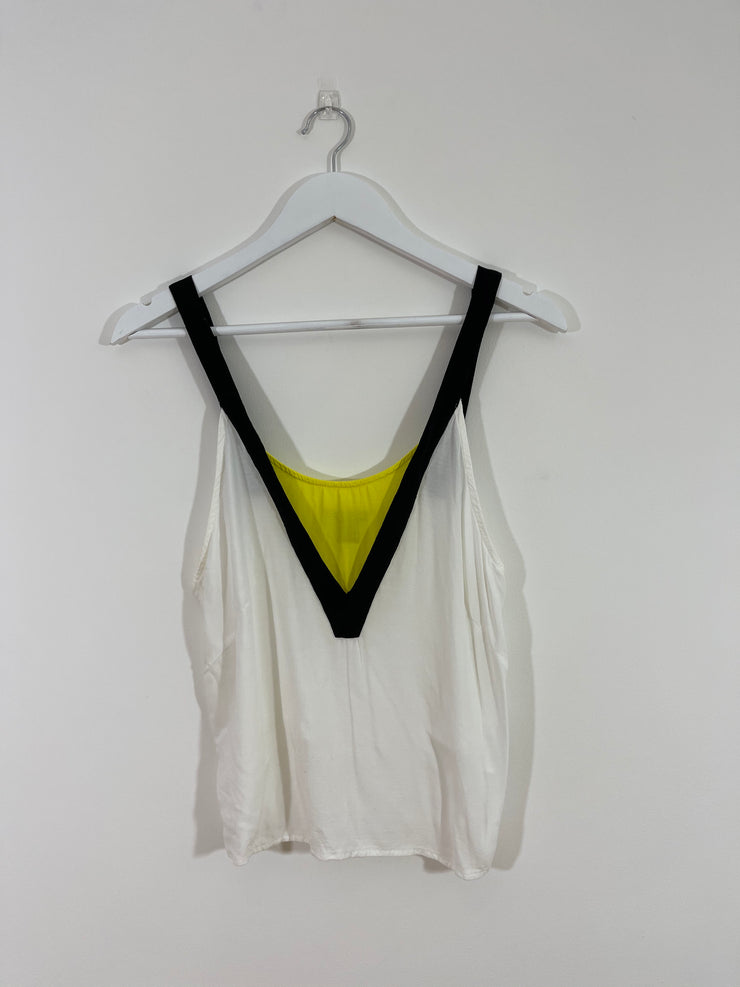 Yellow Colour-block Vest (Size 12)
