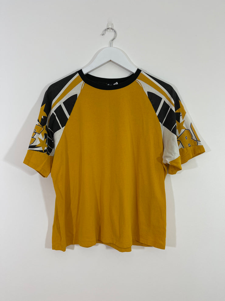 Yellow Printed T-Shirt (Medium)