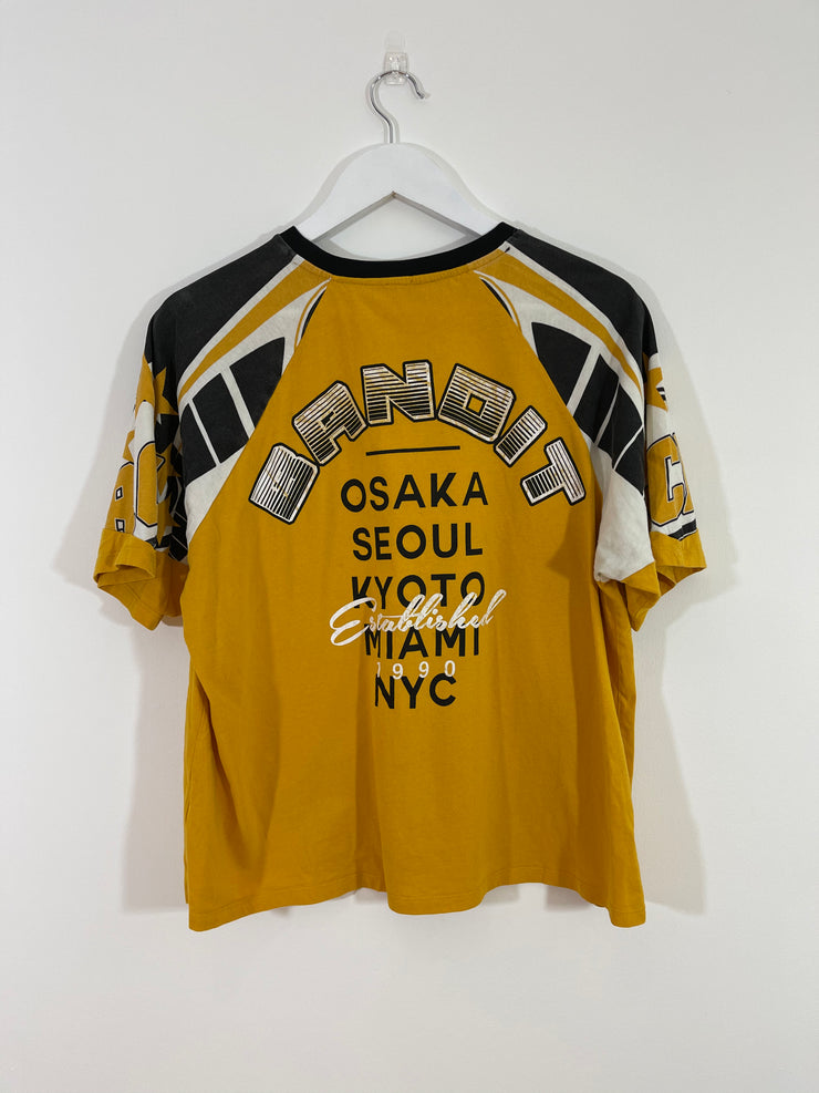 Yellow Printed T-Shirt (Medium)