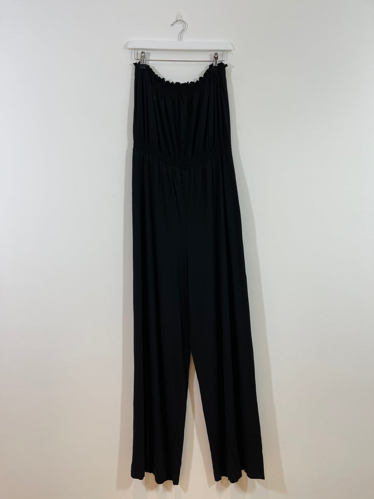 Black Jersey Bardot Jumpsuit (Size 16)