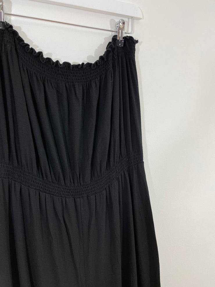 Black Jersey Bardot Jumpsuit (Size 16)