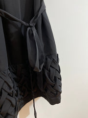 Black Tie Criss Cross Blouse (Size 14)