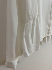 White Blouse with Frill Bottom (Size 16)