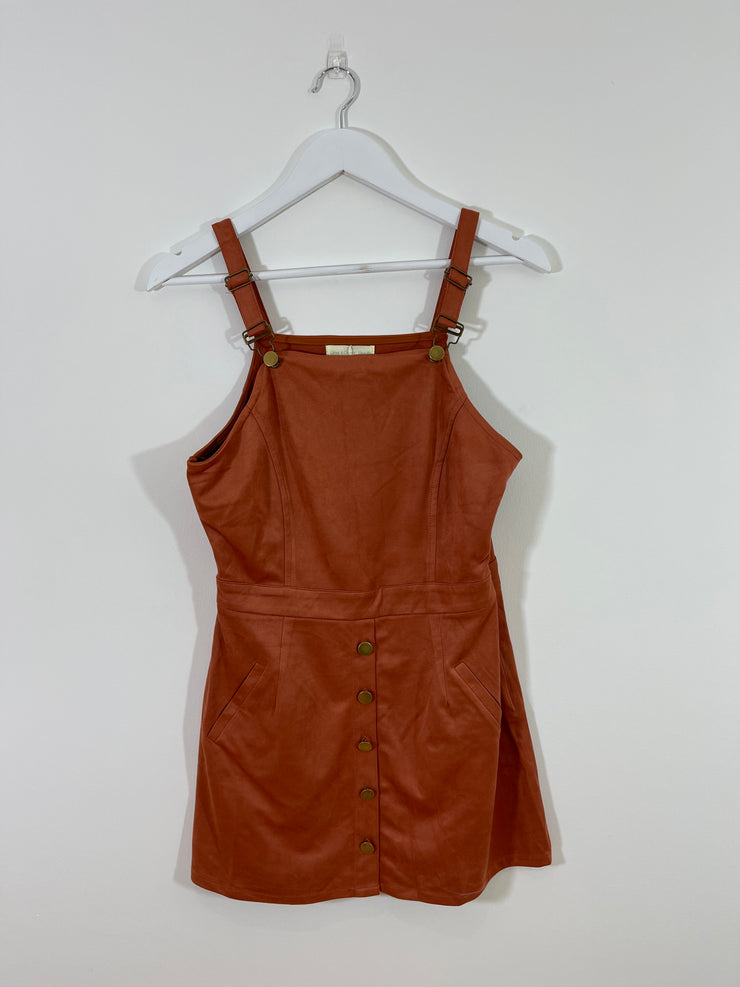 Rust Pinafore Dress (Multiple Sizes)