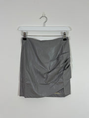 Grey Faux Leather Skirt (Multiple Sizes)