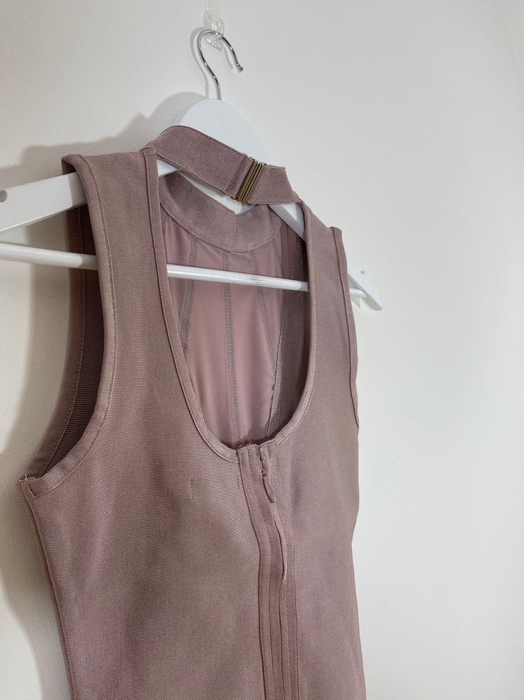 Mauve Bandage Lace Up Dress (Multiple Sizes)
