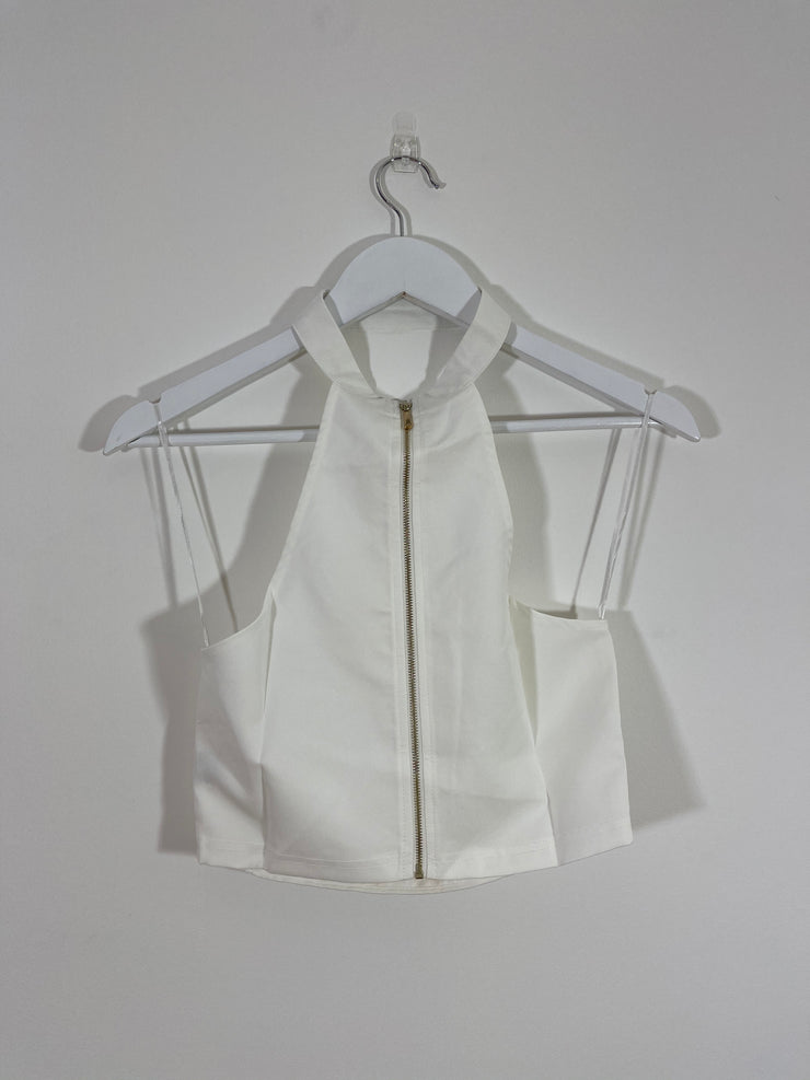 White Choker Bandeau Top (Multiple Sizes)