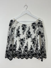 Bardot Floral Top (Size 10)