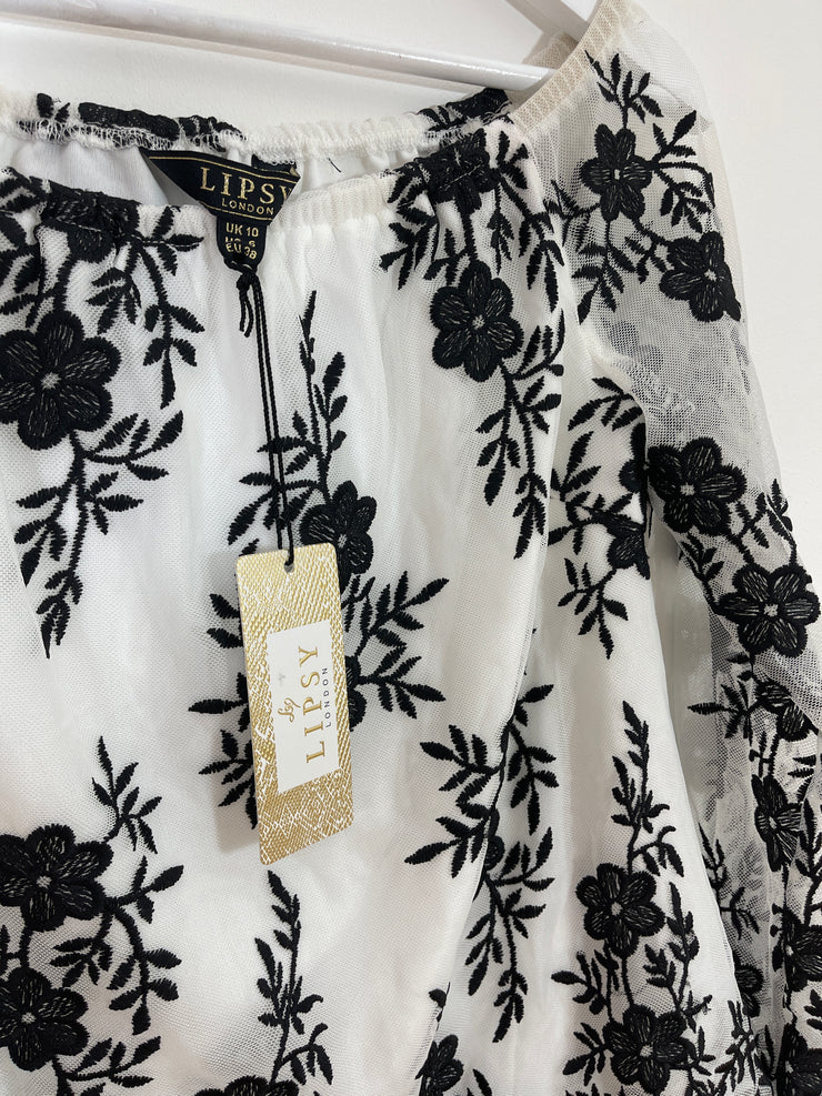 Bardot Floral Top (Size 10)
