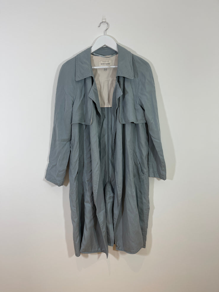 Blue Trench Coat (Size 14)