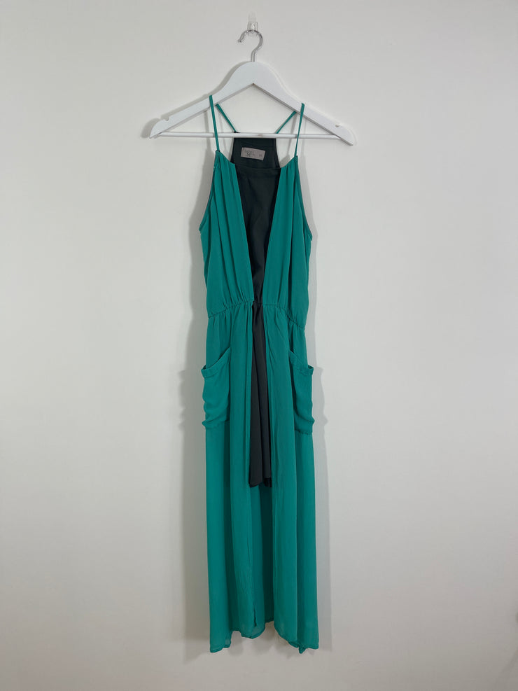 Green and Grey Dress (Size 10)
