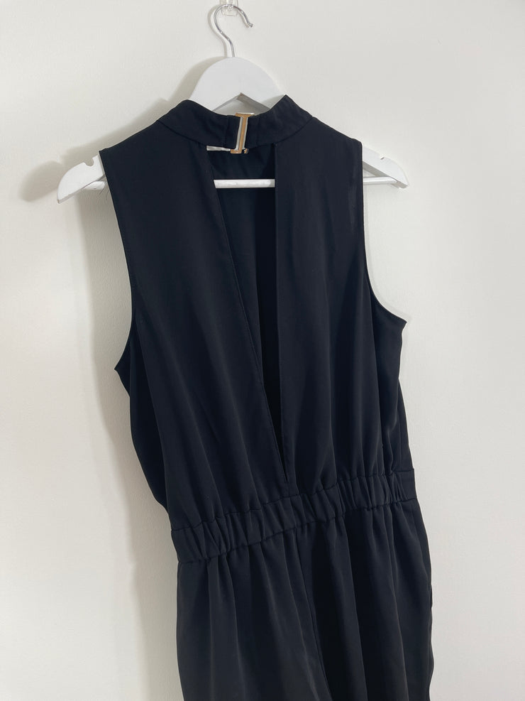 Black Open Back Jumpsuit (Size 14)