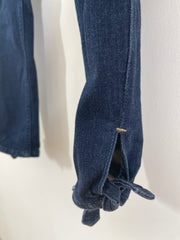 High Rise Cropped Tie Side Jeans (W31L26)