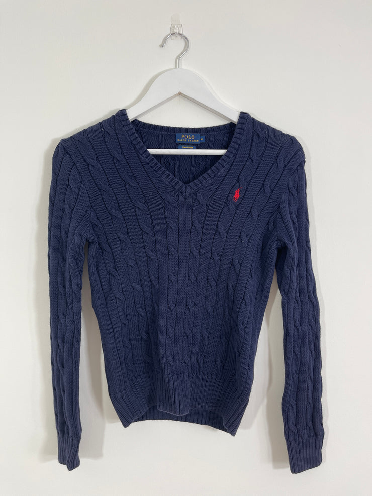 Navy Blue Polo Ralph Lauren Jumper (Medium)
