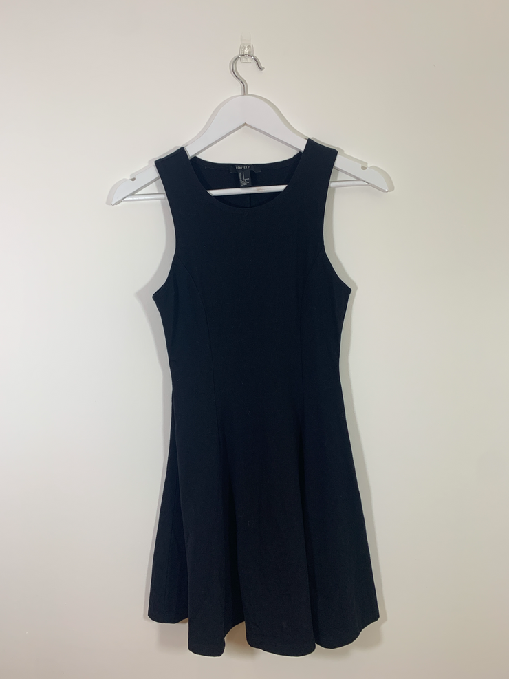Black Skater Dress (Small)