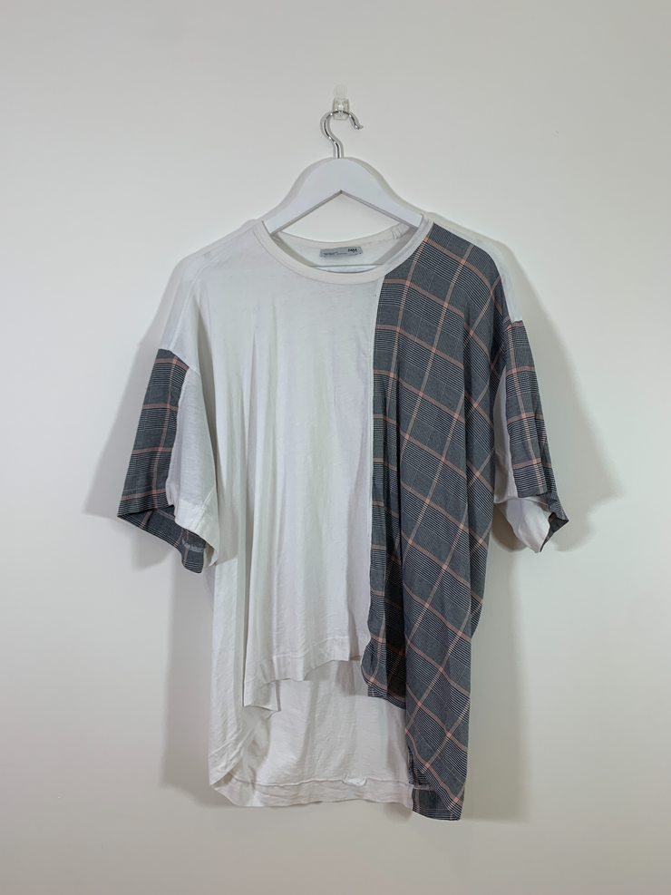 Check and White Oversized Top (Medium)