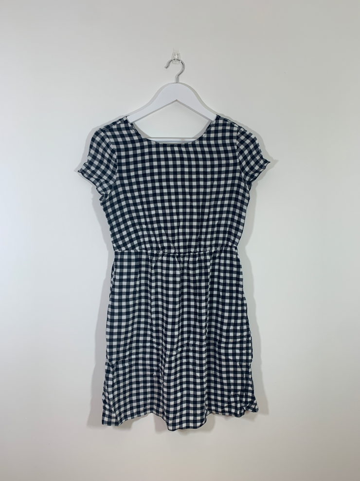 Gingham Dress with Tie Back (Size 12)