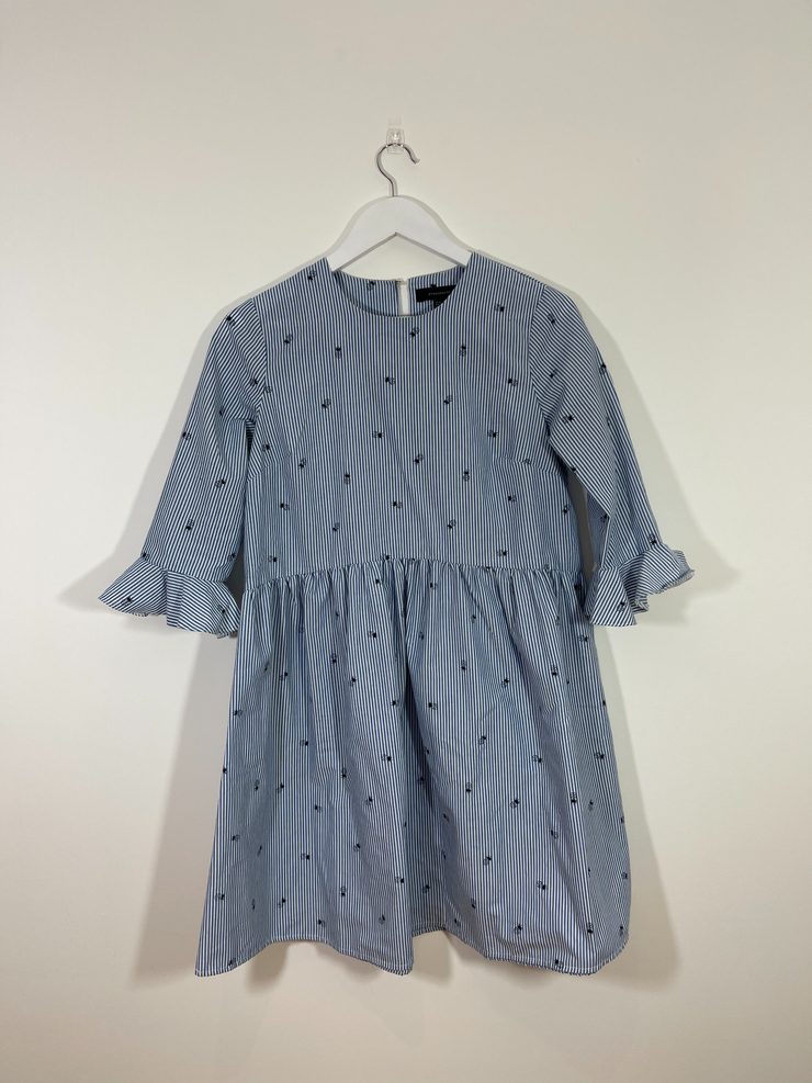 Stripe Pineapple Print Dress (Size 12)